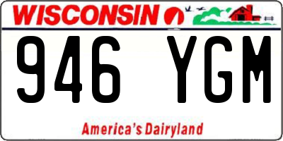 WI license plate 946YGM