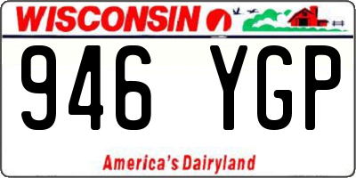 WI license plate 946YGP