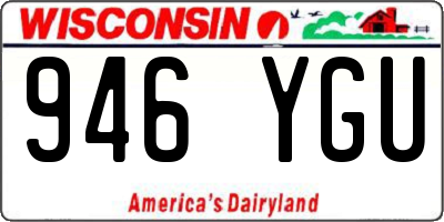 WI license plate 946YGU