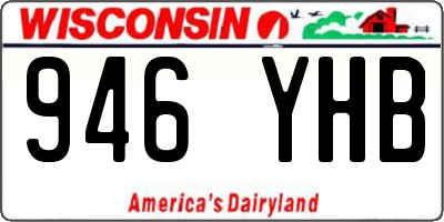 WI license plate 946YHB