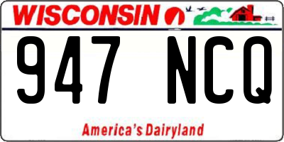 WI license plate 947NCQ