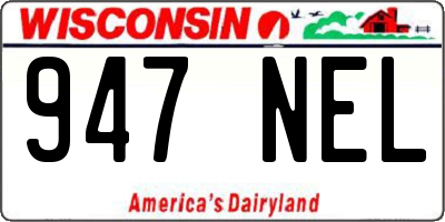 WI license plate 947NEL