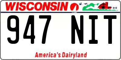WI license plate 947NIT