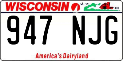 WI license plate 947NJG