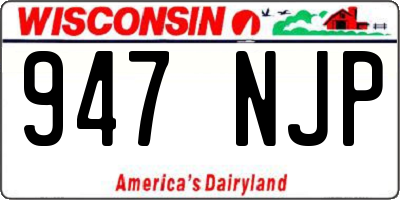 WI license plate 947NJP