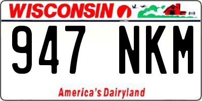 WI license plate 947NKM