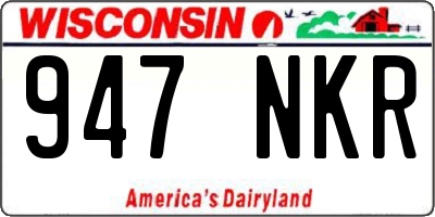 WI license plate 947NKR