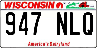 WI license plate 947NLQ