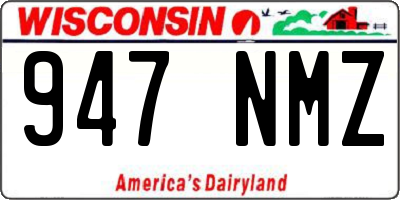 WI license plate 947NMZ