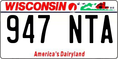 WI license plate 947NTA