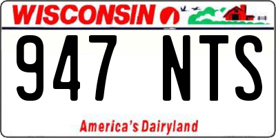 WI license plate 947NTS