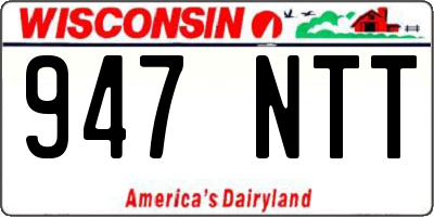 WI license plate 947NTT