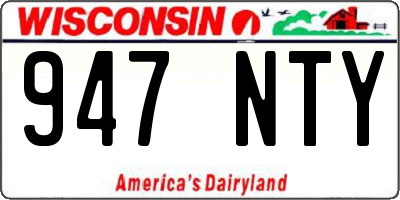 WI license plate 947NTY
