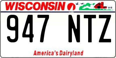 WI license plate 947NTZ