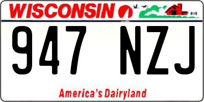 WI license plate 947NZJ