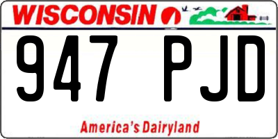 WI license plate 947PJD