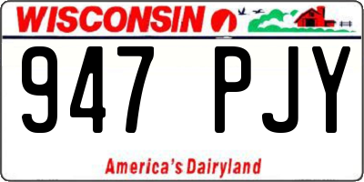 WI license plate 947PJY
