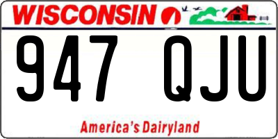 WI license plate 947QJU