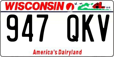 WI license plate 947QKV