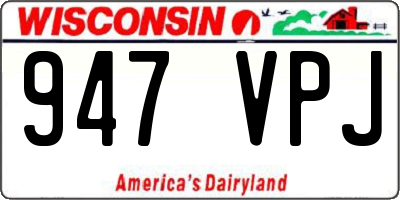 WI license plate 947VPJ