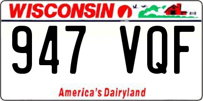 WI license plate 947VQF