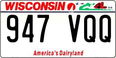 WI license plate 947VQQ