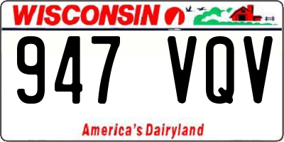 WI license plate 947VQV