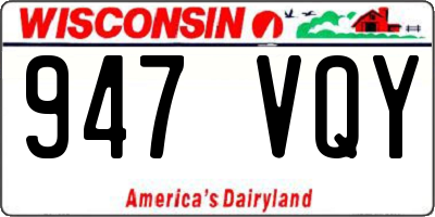 WI license plate 947VQY