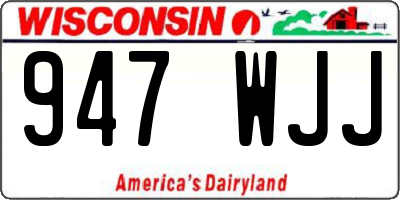 WI license plate 947WJJ