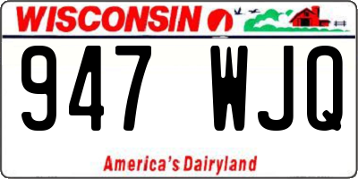 WI license plate 947WJQ