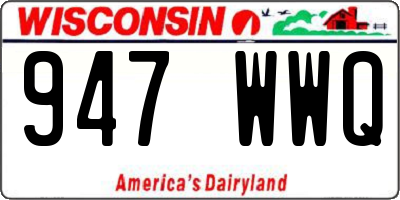 WI license plate 947WWQ