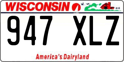 WI license plate 947XLZ