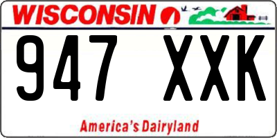 WI license plate 947XXK