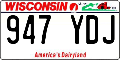 WI license plate 947YDJ