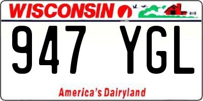 WI license plate 947YGL