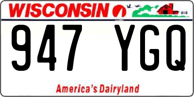 WI license plate 947YGQ