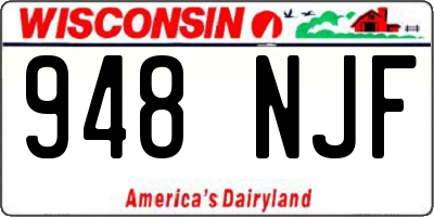 WI license plate 948NJF