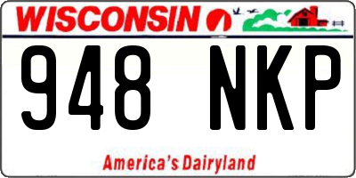 WI license plate 948NKP