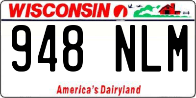 WI license plate 948NLM