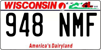 WI license plate 948NMF