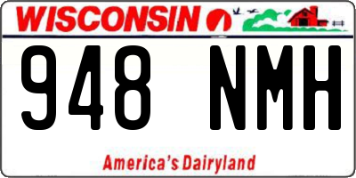 WI license plate 948NMH