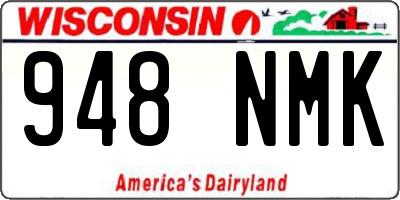 WI license plate 948NMK