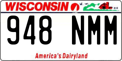 WI license plate 948NMM