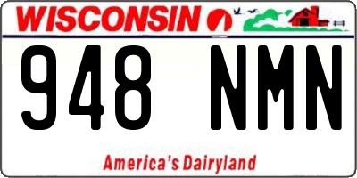WI license plate 948NMN
