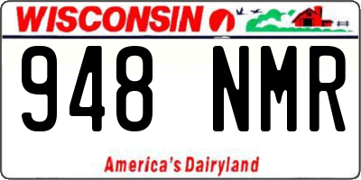 WI license plate 948NMR