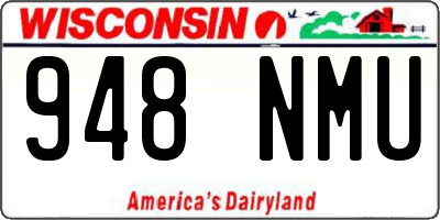 WI license plate 948NMU