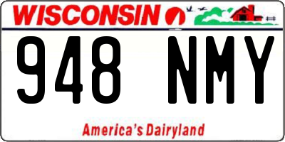 WI license plate 948NMY