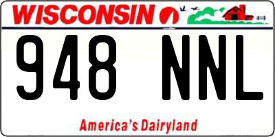 WI license plate 948NNL