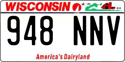WI license plate 948NNV