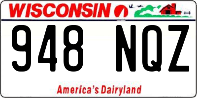 WI license plate 948NQZ